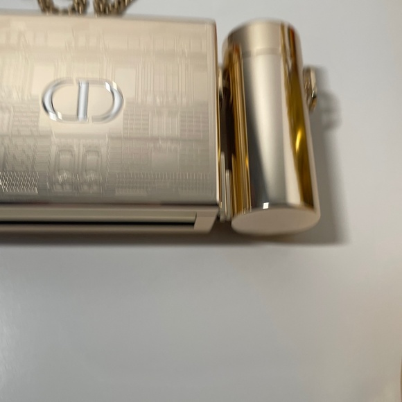 DIOR ROUGE Gold Minaudiere Pouch Clutch Handbag LIMITED EDITION 2021 Christmas - Picture 16 of 16